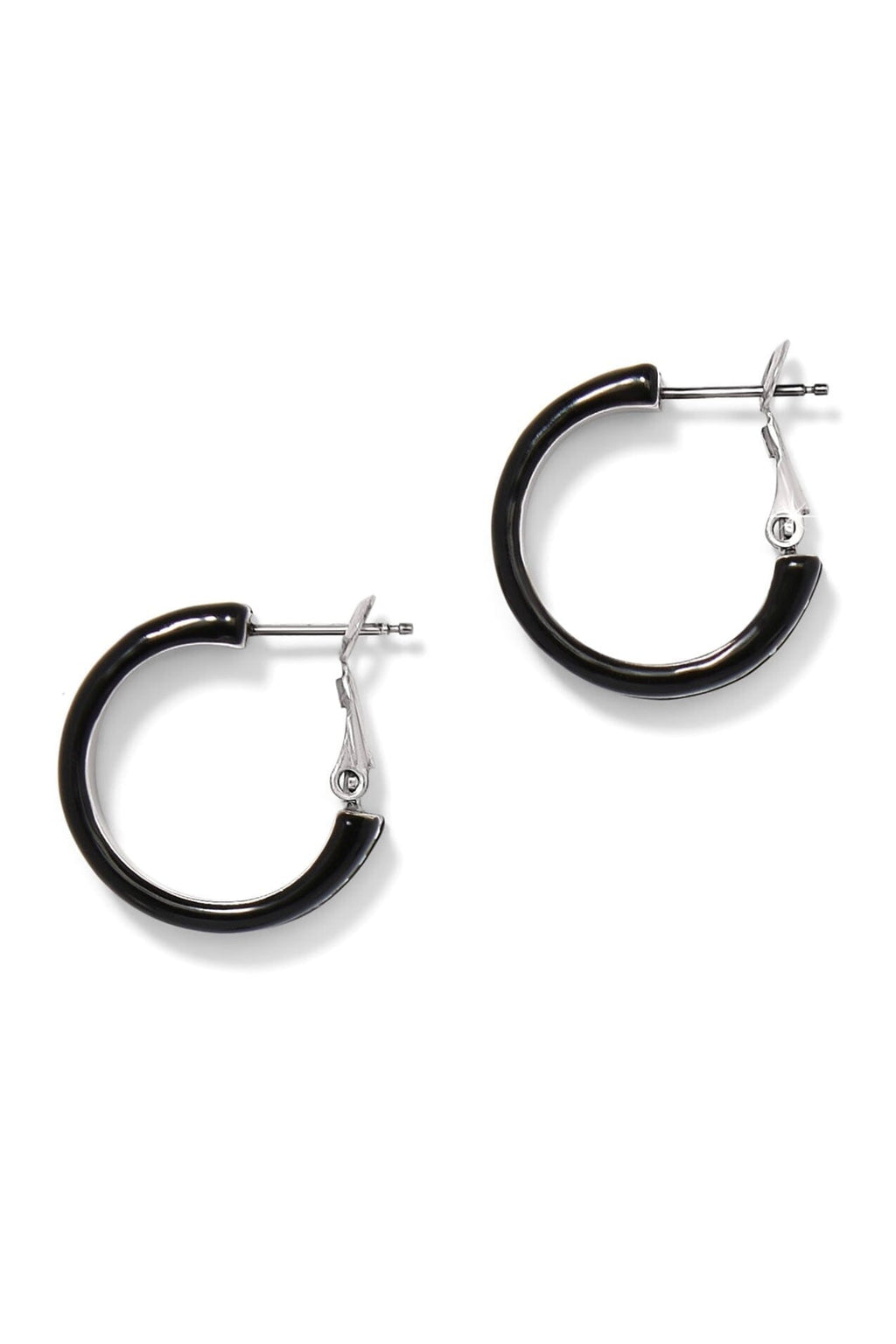 Meridian Small Black Hoop Earrings BJEWELRY Brighton Collectables 