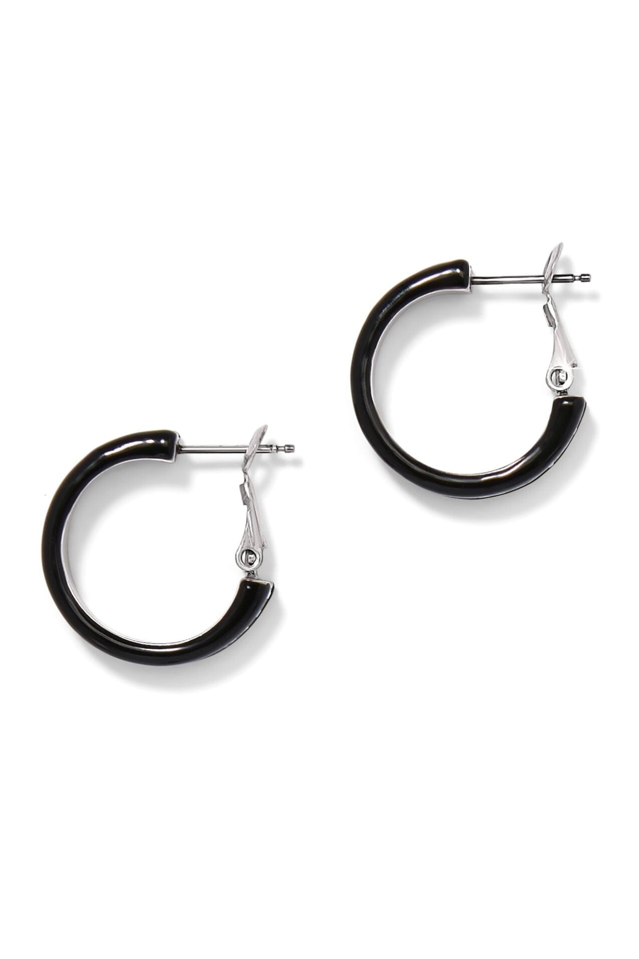 Meridian Small Black Hoop Earrings BJEWELRY Brighton Collectables 