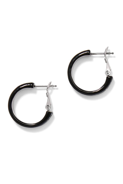 Meridian Small Black Hoop Earrings BJEWELRY Brighton Collectables 