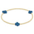 Enewton Signature Cross Gold Pattern 2mm Bead Bracelet- Cobalt JEWELRY ENEWTON 