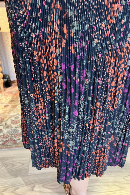 Plisse Skirt w/Slit BOTTOMS TRIBAL 