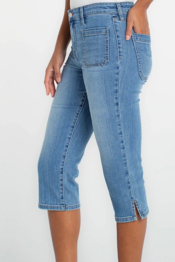 Capri w/ Patch Pocket 19" Inseam BOTTOMS LIVERPOOL 