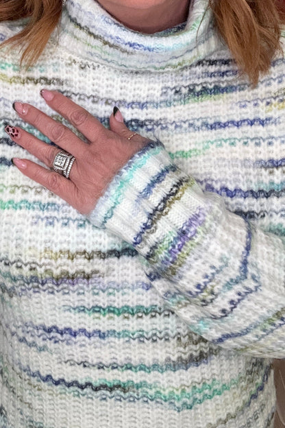 Turtleneck Long Sleeve Sweater SWEATER TRIBAL 