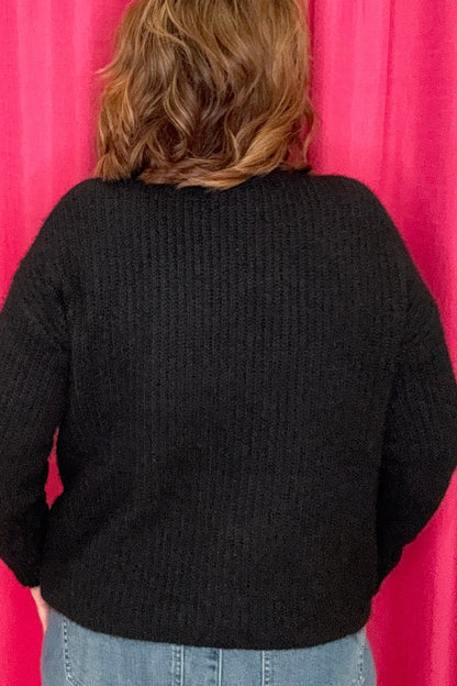 Mock Neck Sweater w/Soutache Detail SWEATER CHARLIEB 