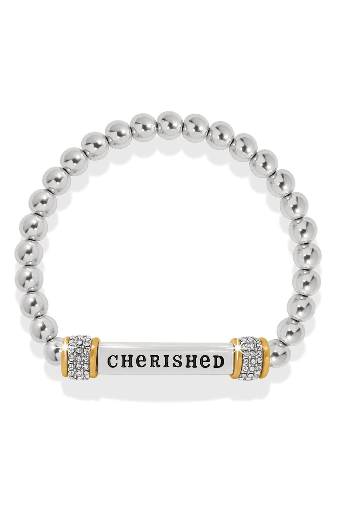 Meridian Cherished Two Tone Stretch Bracelet BJEWELRY Brighton Collectables 