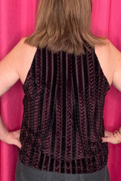 Sleeveless Crossover Knit Top MISSY BASIC KNIT LIVERPOOL 