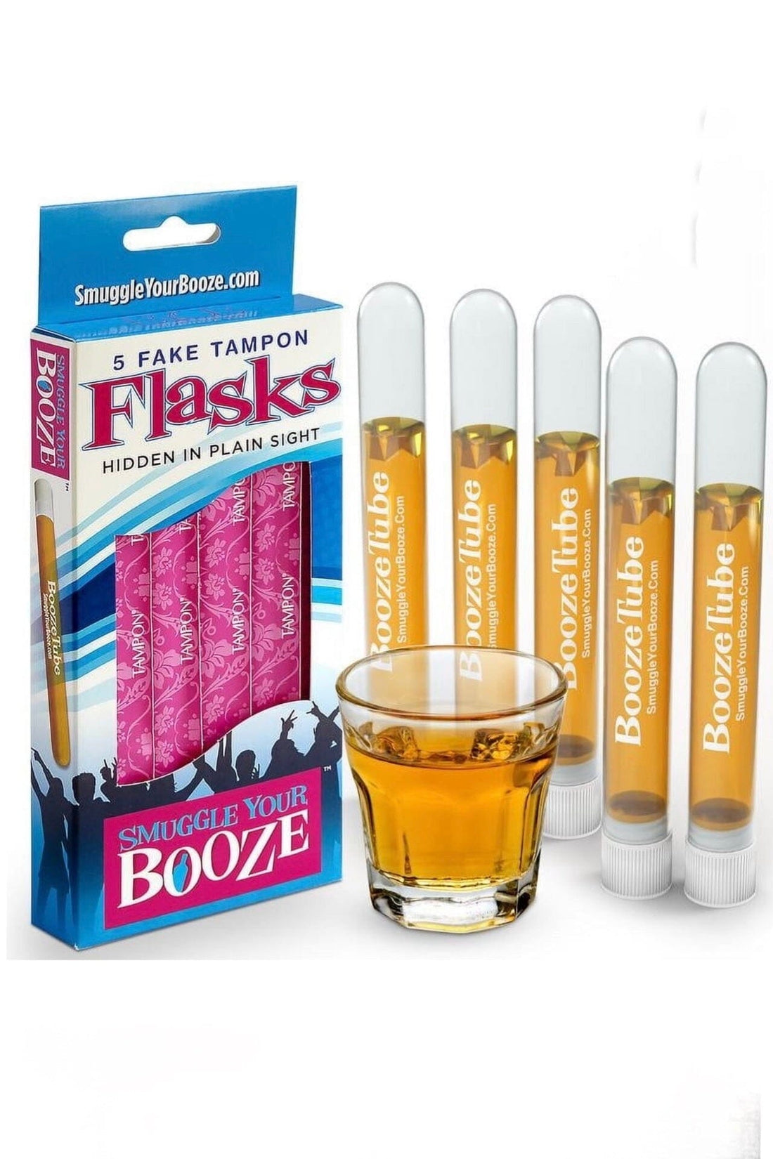 Tampon Flask Set of 5 GIFT/OTHER SMUGGLE YOUR BOOZE 