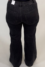 Audrey Mid Rise Overlayed Denim Palazzo BOTTOMS:~~Unassigned~~ TRIBAL 