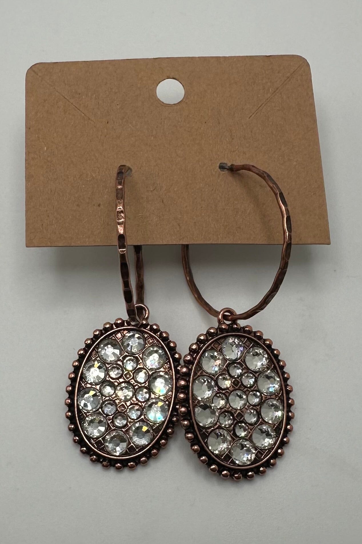 Fashion Earring - Rose Gold Ovals JEWELRY SUZIE Q 