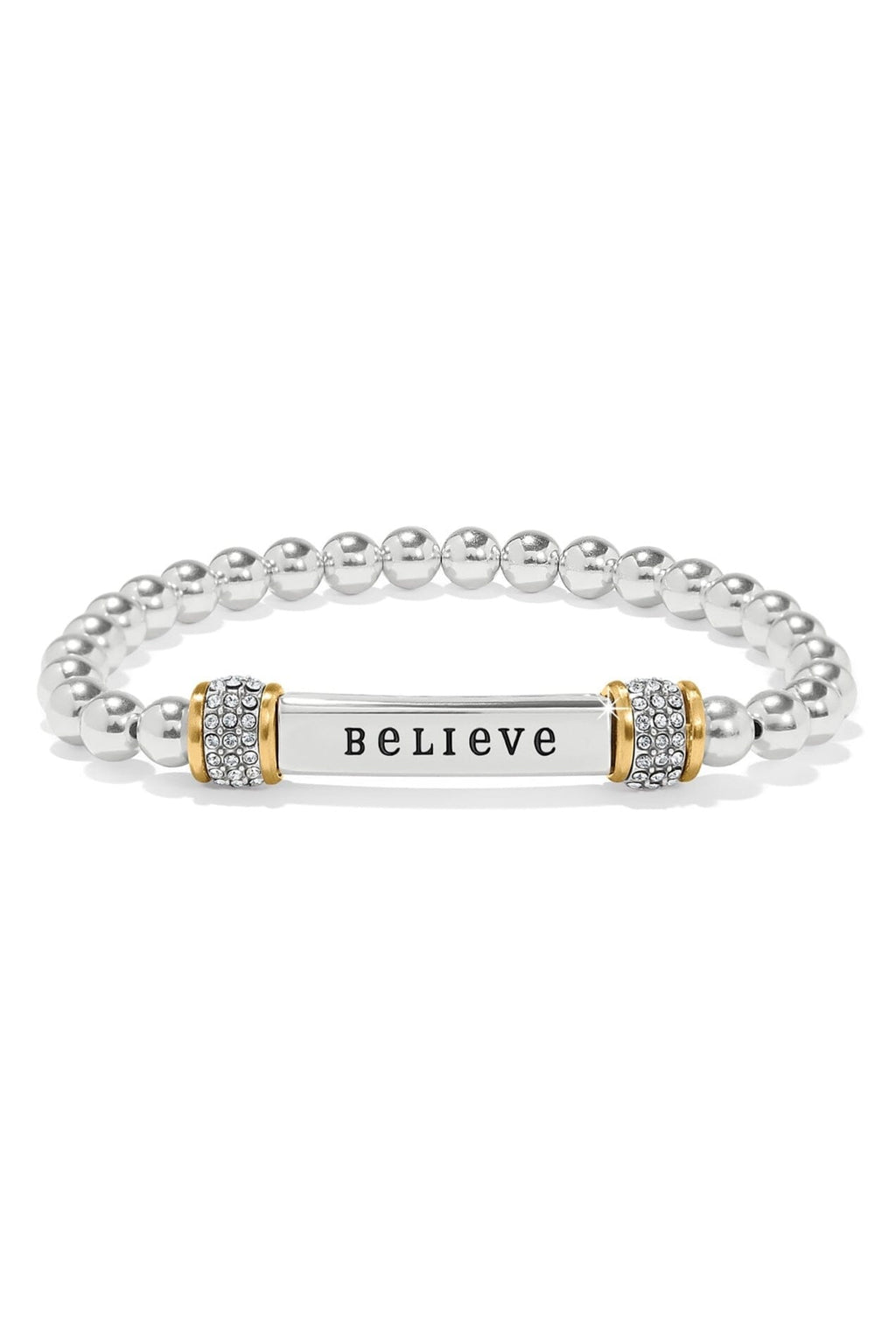 Meridian Believe Two Tone Stretch Bracelet BJEWELRY Brighton Collectables 