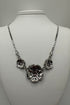 Rhodium Flower Necklace with Amethyst BETTERBRANDJEWELRY MICHALSMARIANA 