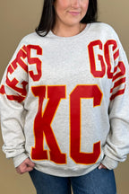 Let's Go KC Crew Neck Sweatshirt MISSY BASIC KNIT:~~Unassigned~~ ENVEE MEE 