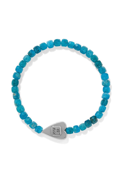 Love Messages Be Bold Teal Stretch Bracelet BJEWELRY Brighton Collectables 