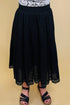 Swiss Dot Pull On Skirt w/Lace Hem BOTTOMS KEREN HART 