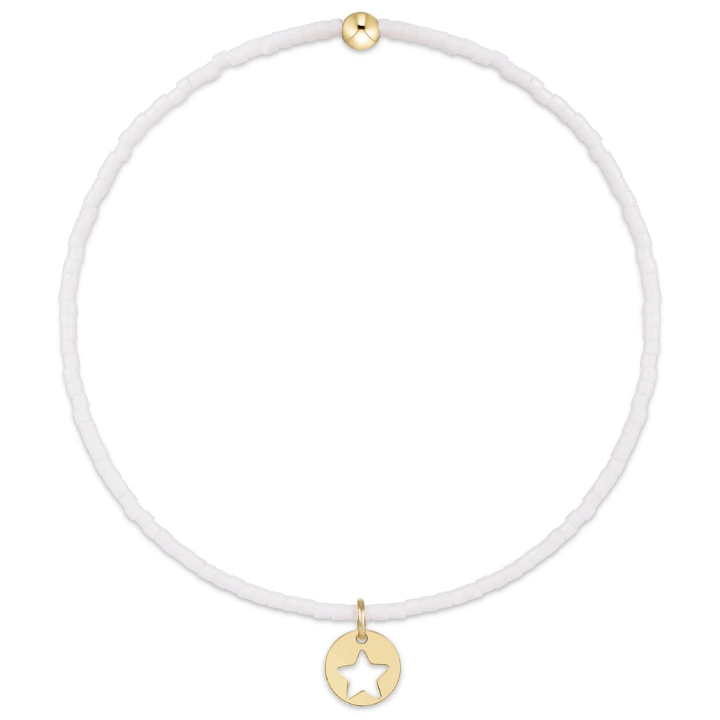 Enewton Hope Classic Bracelet-White- Star Small Gold Disc JEWELRY ENEWTON 