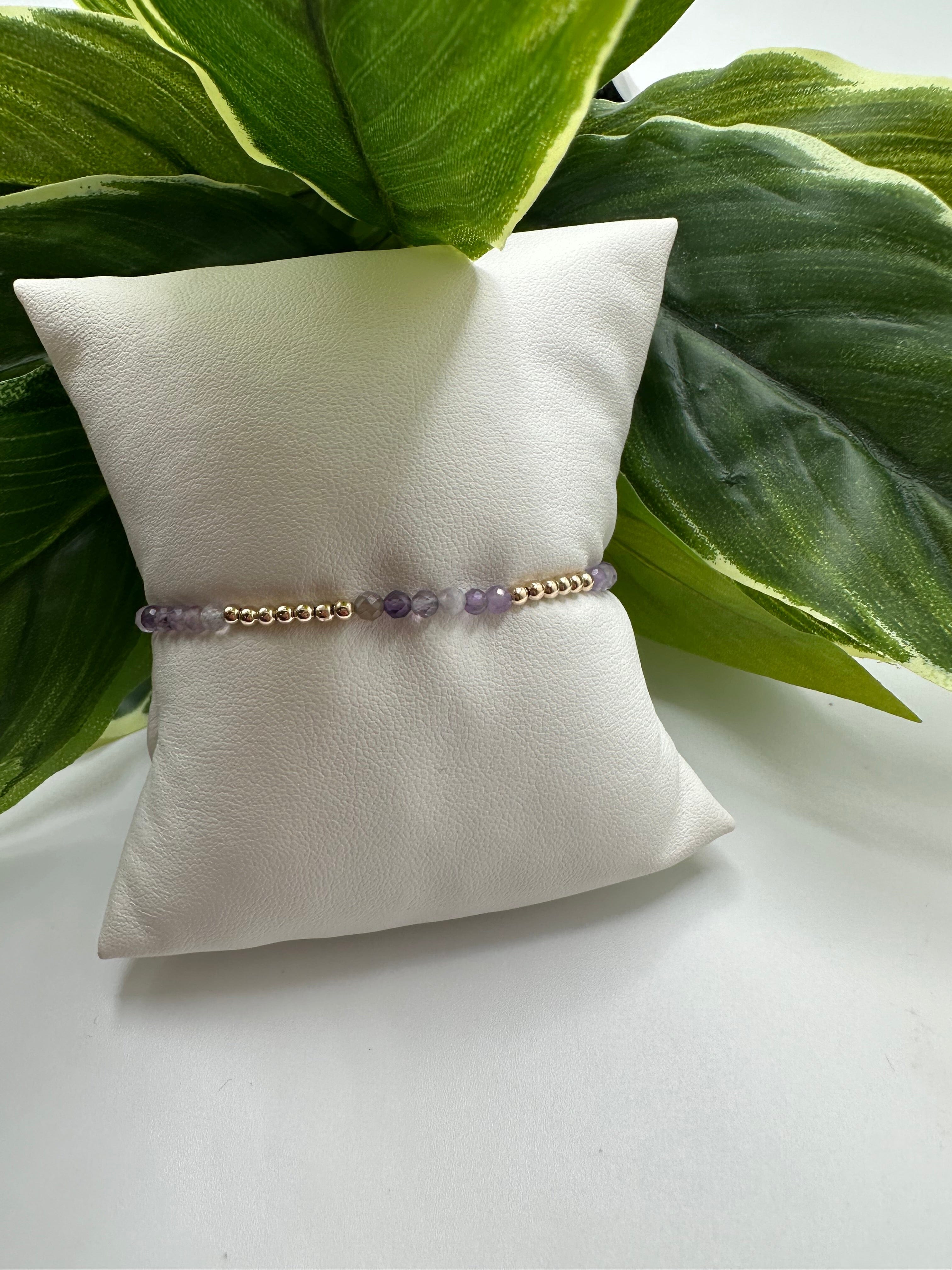 Enewton Blissful Pattern 2.5mm Bead Bracelet- Amethyst JEWELRY ENEWTON 