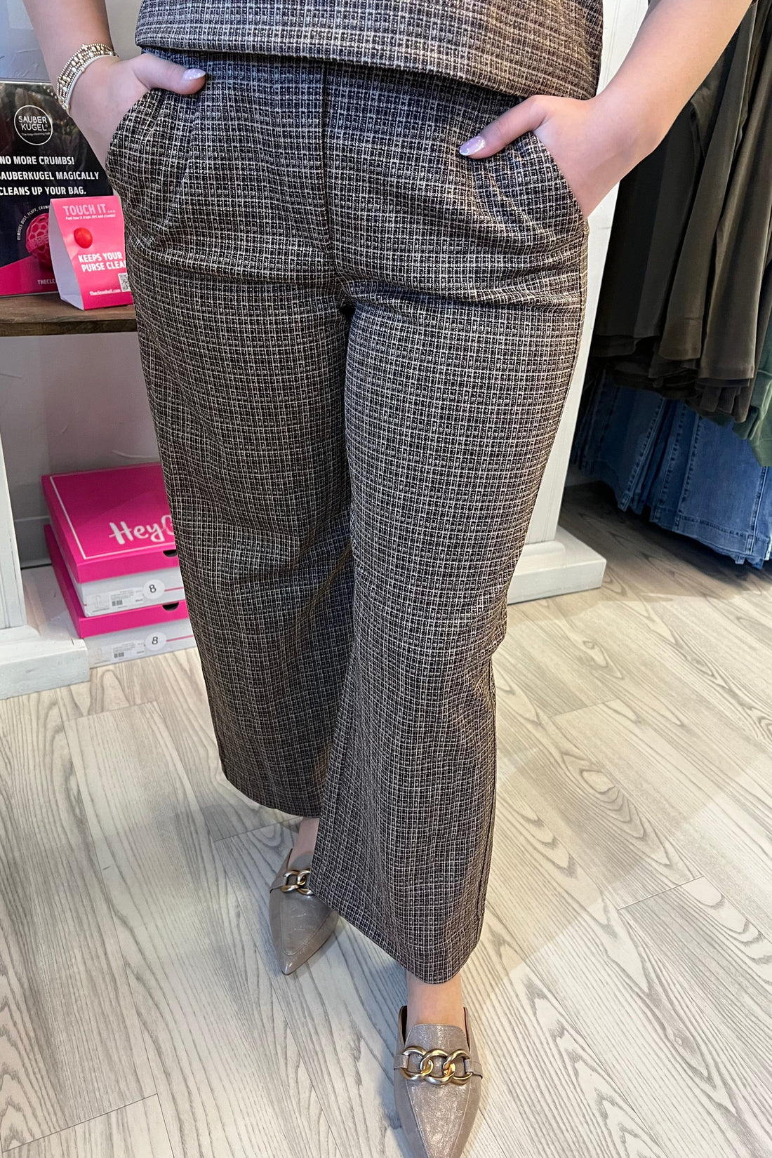 27/22" Ab Leisure Skyrise Wide Leg Pull On w/Side Panel BOTTOMS DEMOCRACY