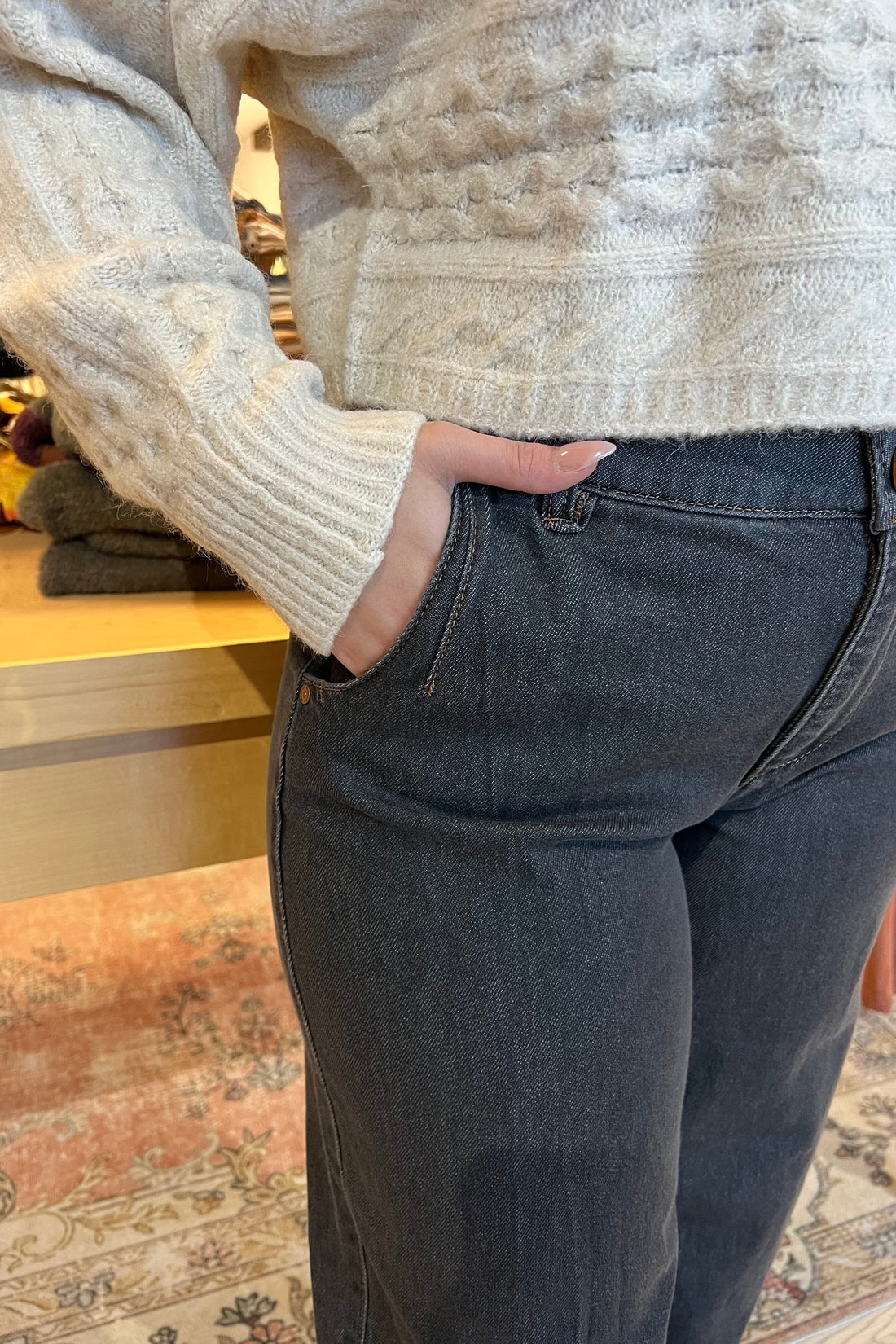 30/24&quot; Ab Solution Skyrise Wide Leg BOTTOMS DEMOCRACY 