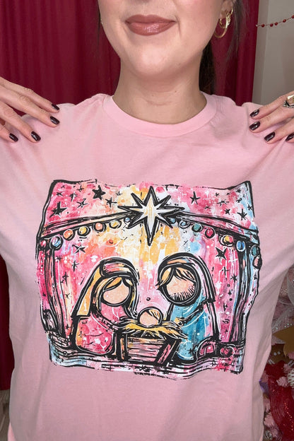 Nativity T-Shirt MISSY BASIC KNIT REBELROSE/ATTITUDETEES 