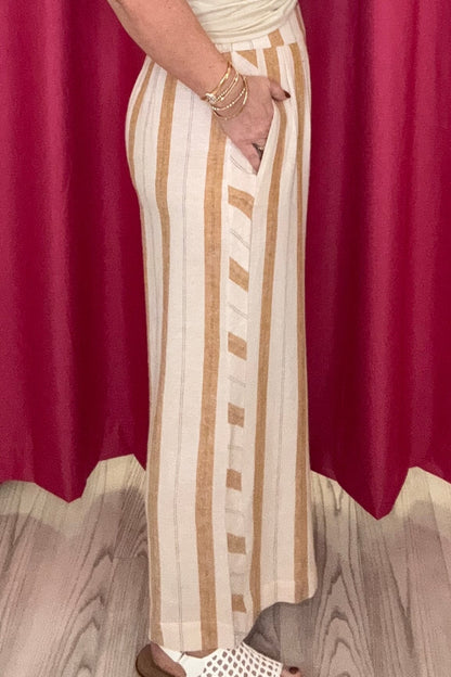 Pull On Flowy WIde Pant w/Pockets BOTTOMS TRIBAL 