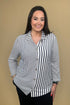 Crinkle Crepe Button Down Top w/Collar MISSY TOP SPECIAL HABITAT 