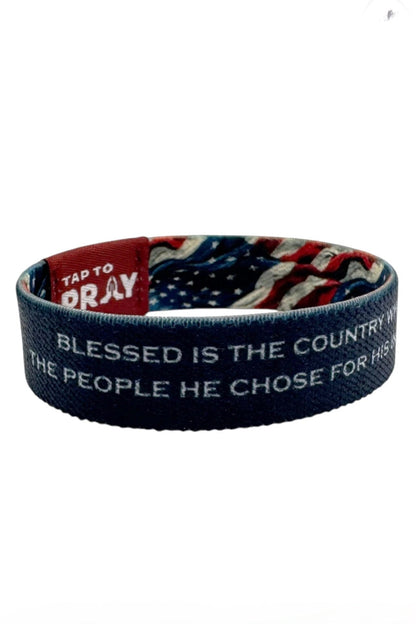 Patriot Tap To Pray Wristband GIFT/OTHER VERSIBLE 