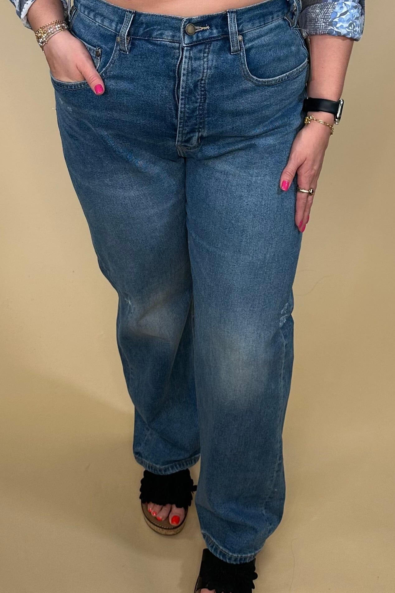 Maisie HR Vintage Straight 32" Ins JEANS LIVERPOOL 
