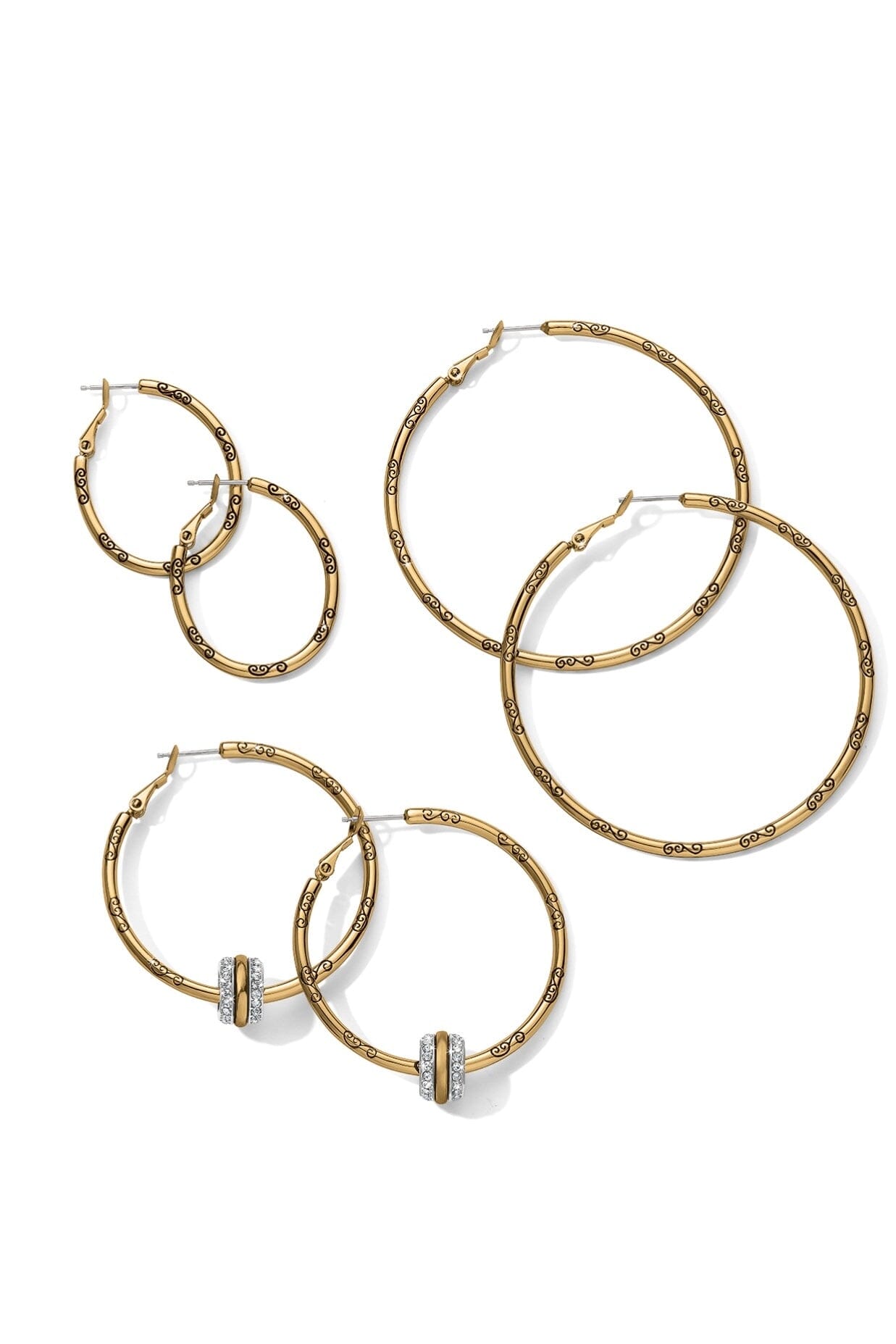 Oval Hoop Charm Earrings BJEWELRY Brighton Collectables 