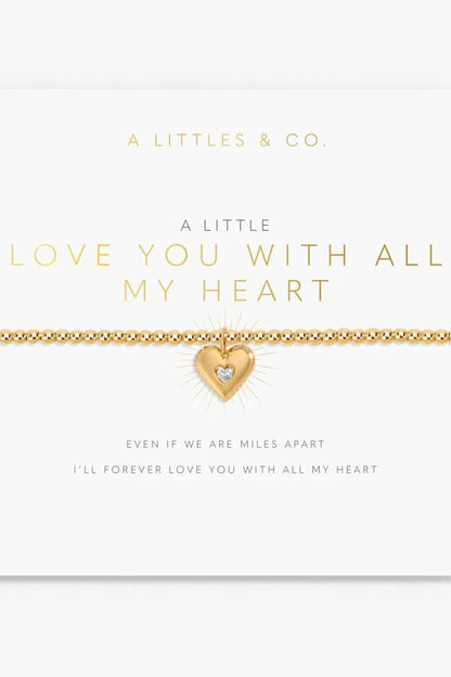 Love You With All My Heart Bracelet JEWELRY A LITTLES &amp; CO 