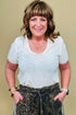 Lightweight Scoop Neck Tee MISSY BASIC KNIT POL CLOTHING 
