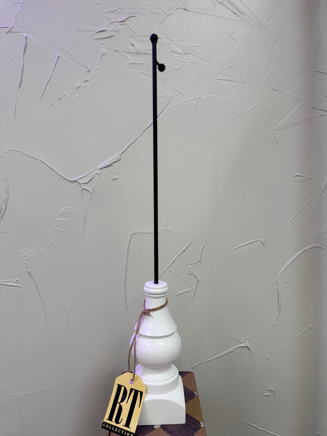 Large White Mini Gallery Block &amp; Hook GIFT/OTHER ROUNDTOP 