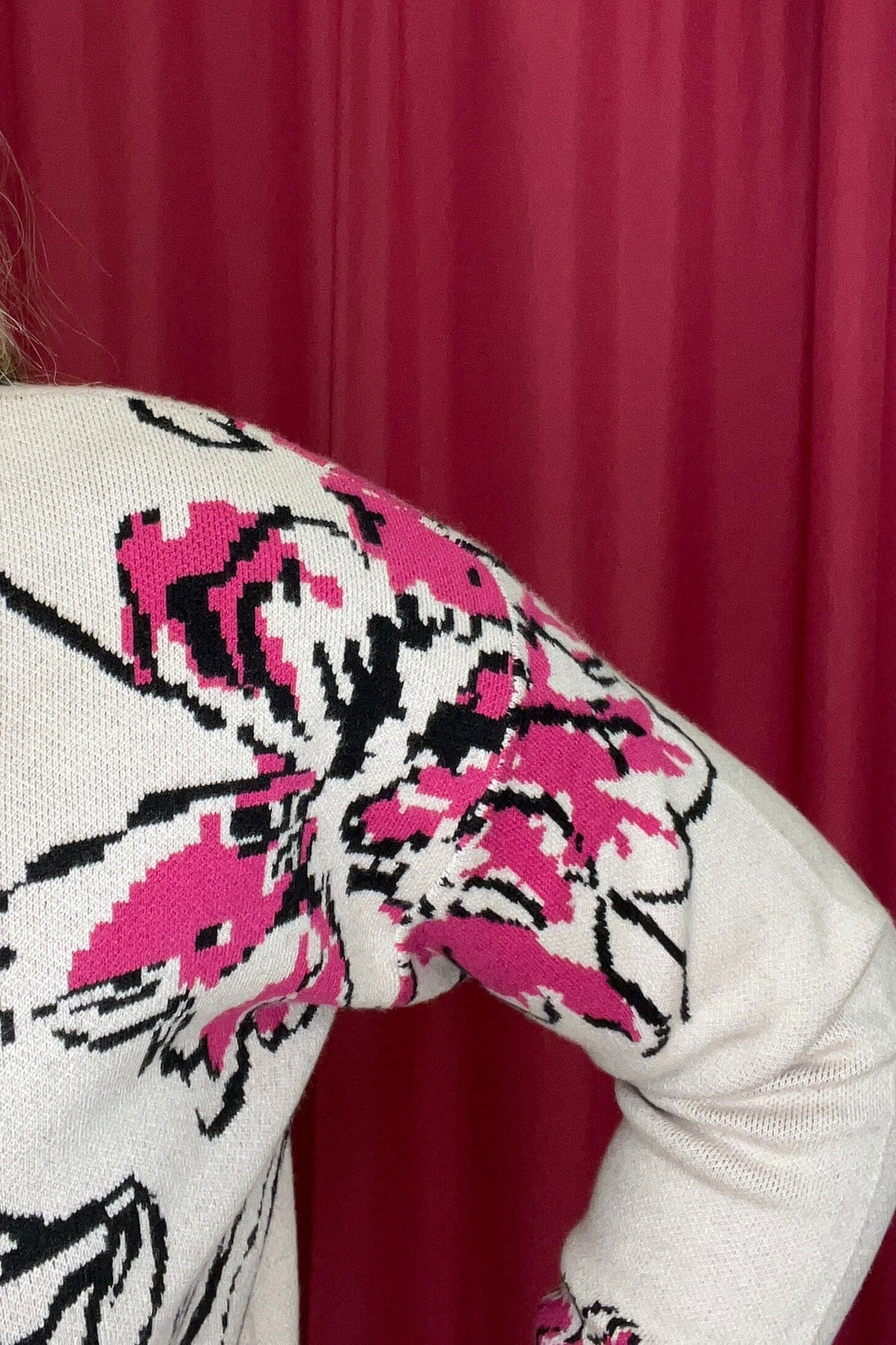 Kint Jacquard Funnel Neck Sweater SWEATER TRIBAL 