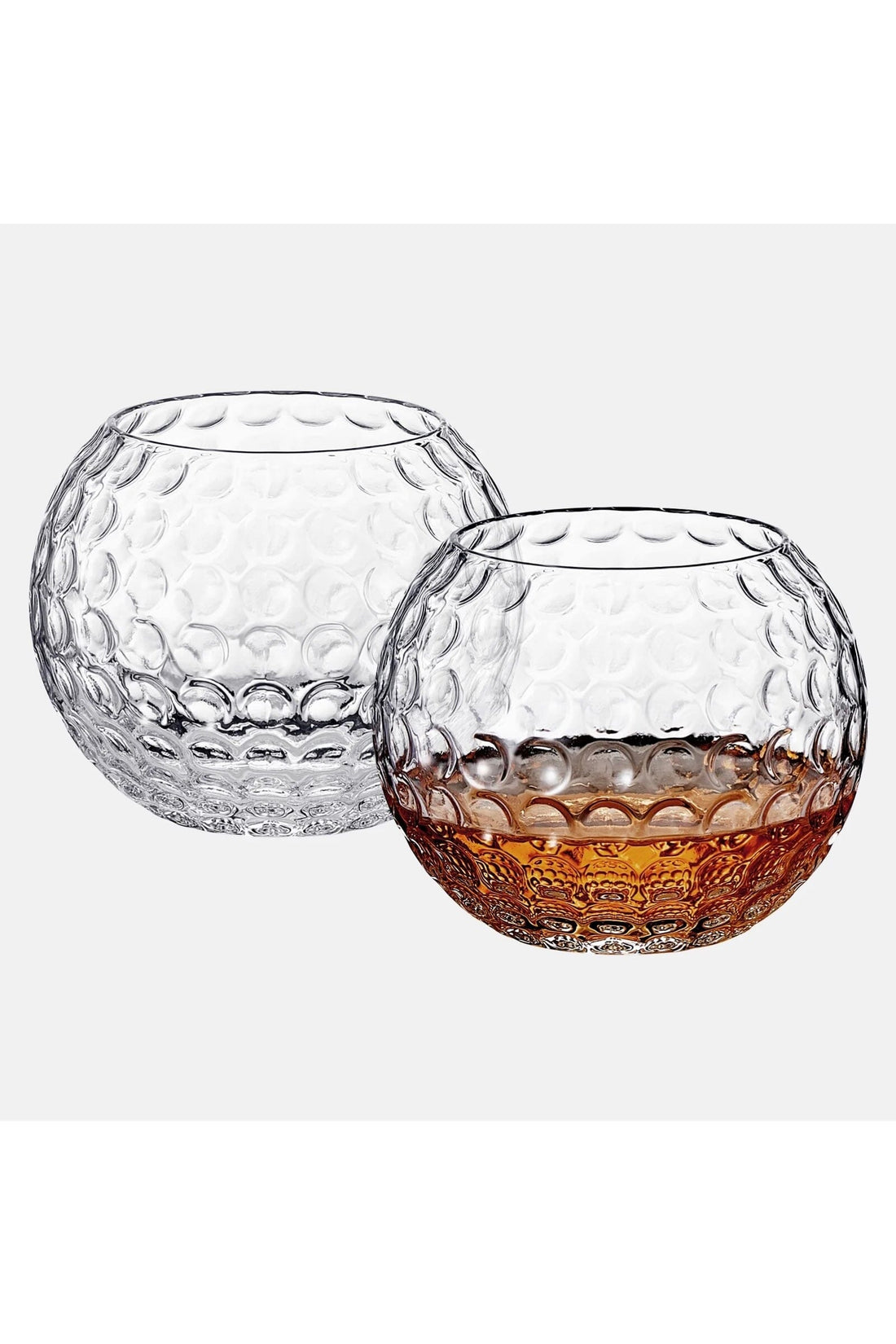 Golf Ball Whiskey Glass Set/2 GIFT/OTHER THE WINE SAVANT