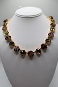 Extra Luxurious Round Necklace in "Leopard Fabric" - Yellow Gold
