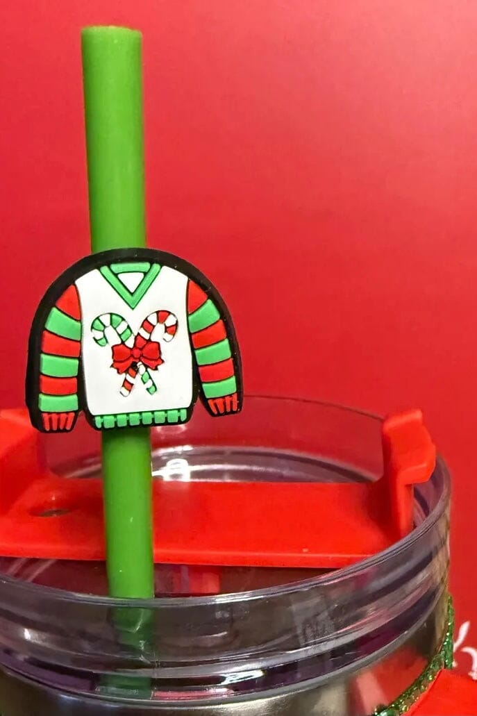 Straw Topper GIFT/OTHER HOTLINE CHRSTMSSWEATER - 