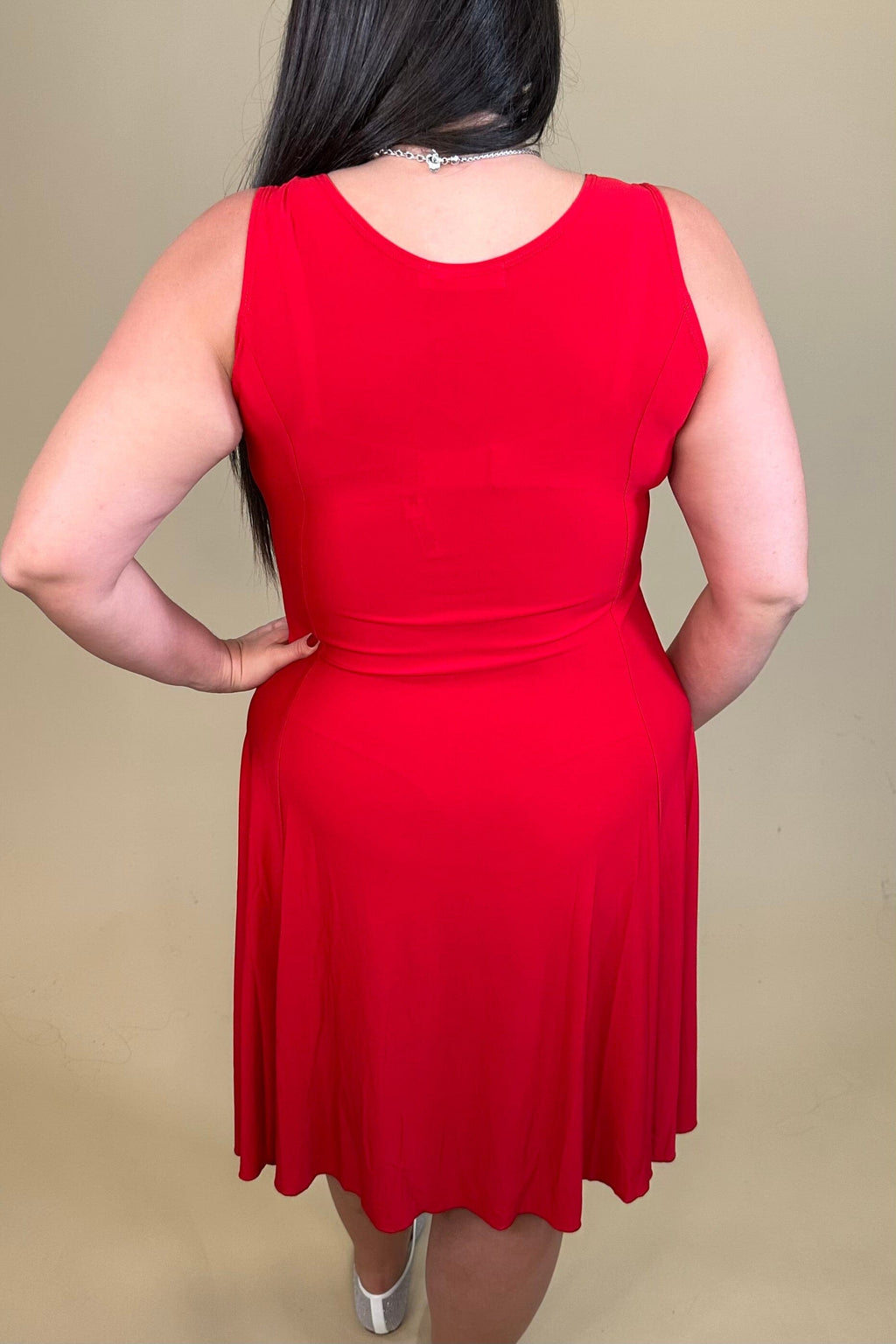 Sleeveless Knee Length Dress DRESS K Lane's & Co. 