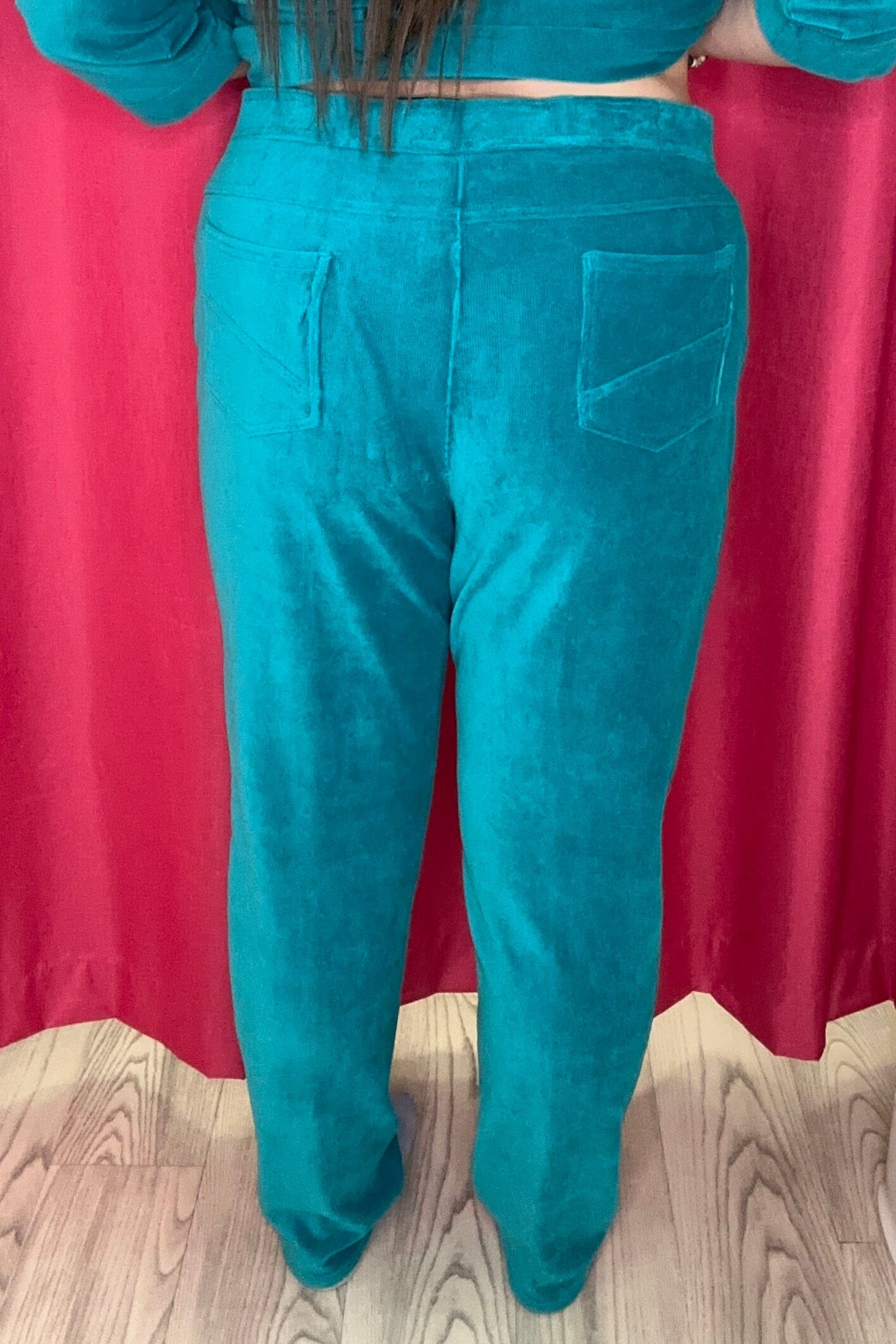 Pull On Textured Pant w/4 Pockets BOTTOMS SOUTHERN LADY 