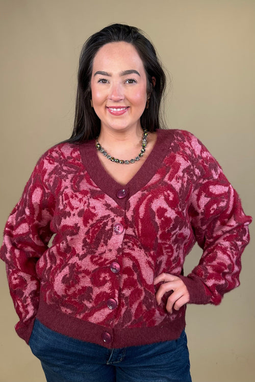 2 Way Sweater/Cardigan OUTFIT COMPLETER:~~Unassigned~~ TRIBAL PINKFROST XS 