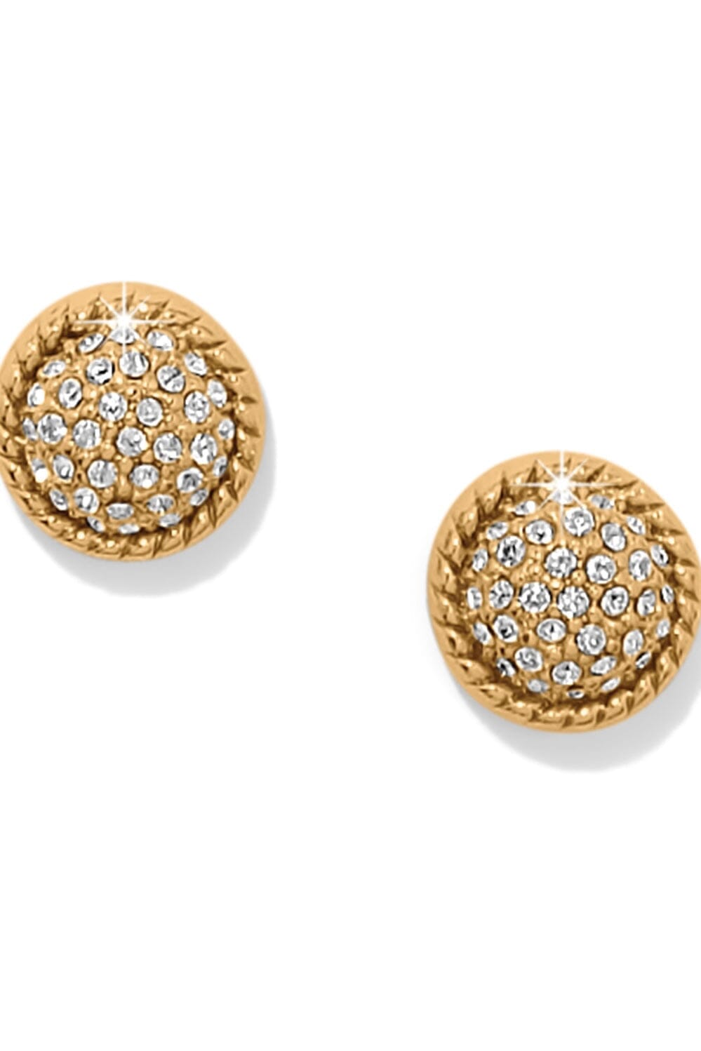 Illumina Celeste Gold Dome Post Earrings BJEWELRY Brighton Collectables