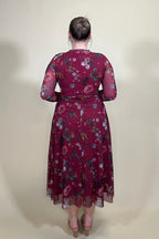 Round Neck Floral Midi Dress DRESS:~~Unassigned~~ ISLE 