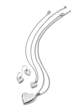 Cascade Heart Reversible French Wire Earrings BJEWELRY Brighton Collectables 