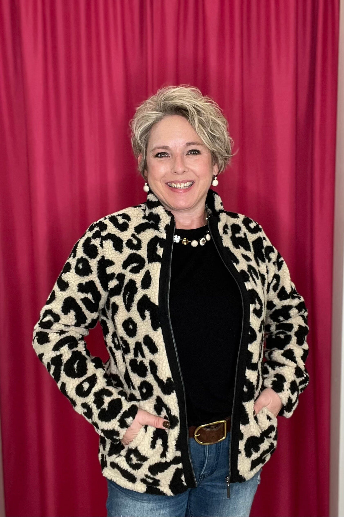 Long Sleeve Leopard Jacket