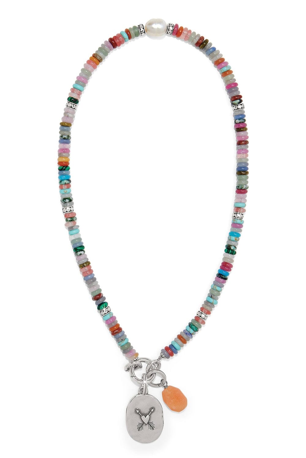 Token Charm Mix Gemstone Necklace BJEWELRY Brighton Collectables 