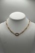 Petite Rectangle Pendant with Paperclip Chain in "On A Clear Day" - Yellow Gold BETTERBRANDJEWELRY:~~Unassigned~~ MICHALSMARIANA 
