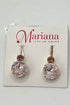 Large Double Stone Leverback Earrings in "Amaretto" BETTERBRANDJEWELRY Mariana 