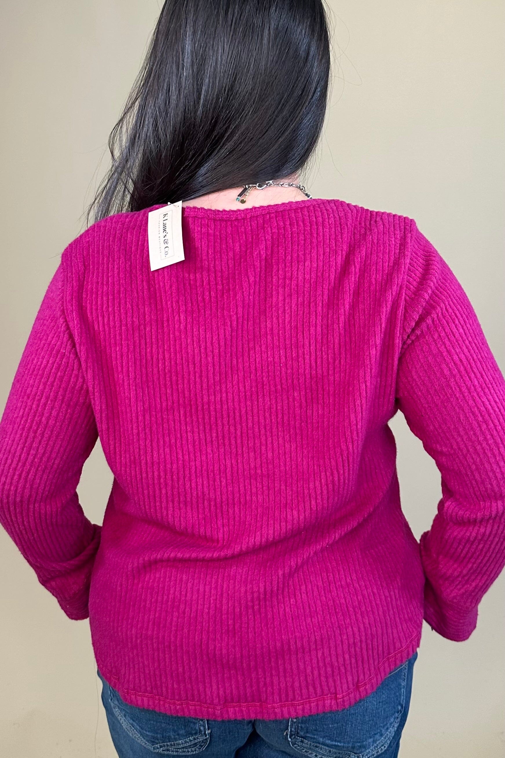 Crew Neck Long Sleeve MISSY TOP SPECIAL:~~Unassigned~~ CREATION 