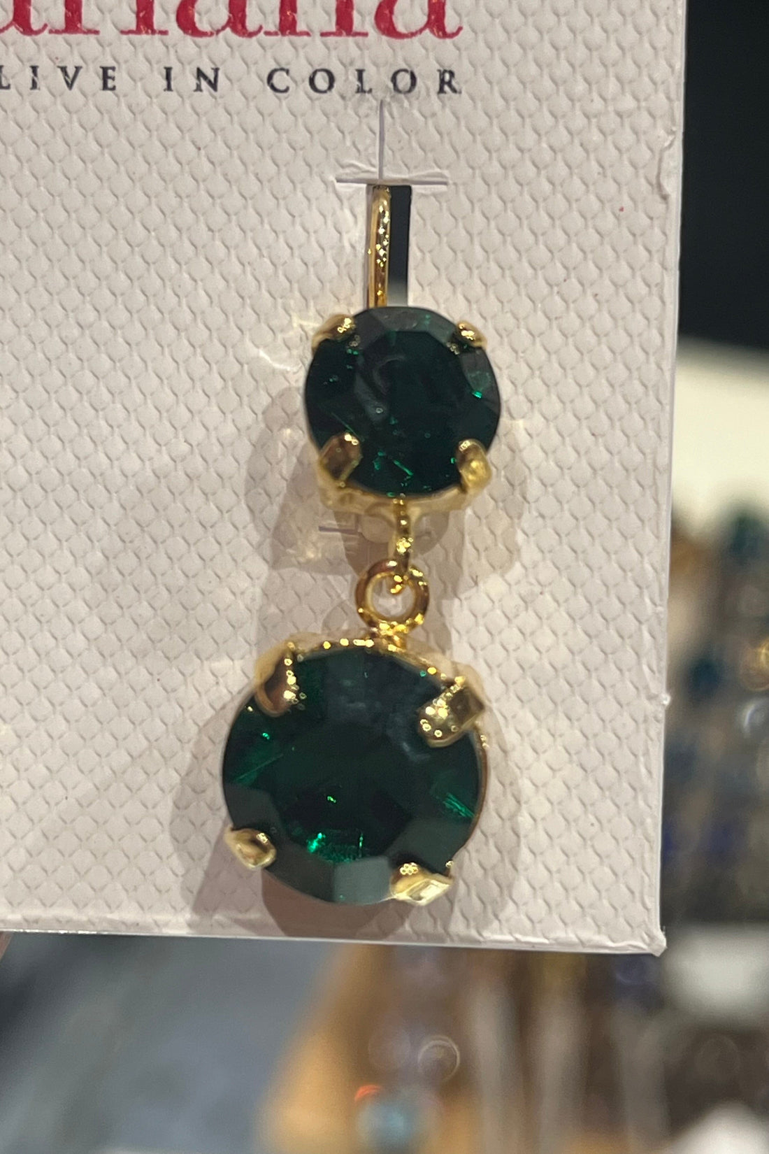 Medium Two Stone Leverback Earrings in &quot;Holly&quot; BETTERBRANDJEWELRY Mariana 