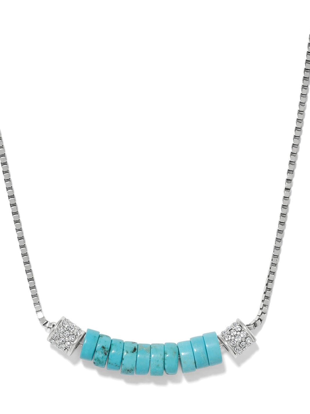 Meridian Petite Station Turquoise Necklace BJEWELRY:~~Unassigned~~ Brighton Collectables 