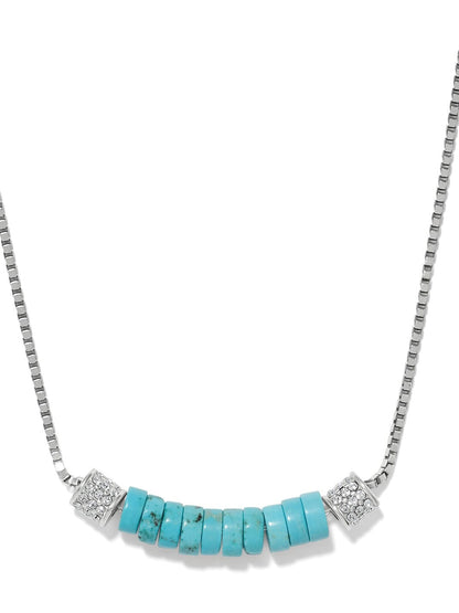 Meridian Petite Station Turquoise Necklace BJEWELRY:~~Unassigned~~ Brighton Collectables 