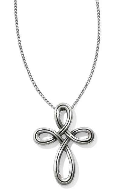 Interlok Petite Cross Necklace BJEWELRY Brighton Collectables 